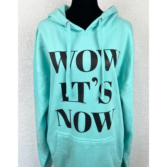 Light Blue “Wow It’s Now” Antarctica 2022 Pullover Hoodie - Picture 2 of 12